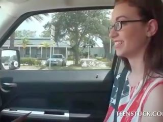 Teen divinity and her first car x rated clip experience