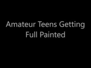 Amateur tieners krijgen vol painted